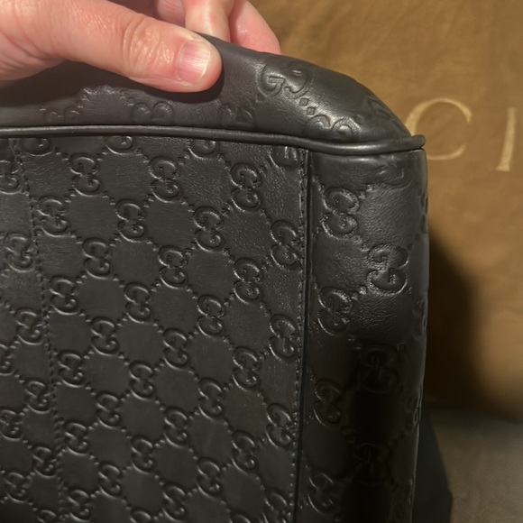 Gucci Guccissima Authentic Horsebit black Emily versatile large bag and dustbag - Picture 14 of 17